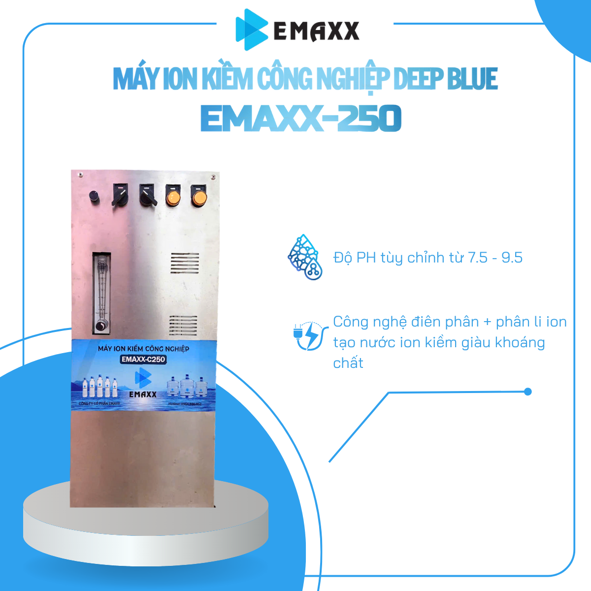 Máy ion kiềm công nghiệp EMAXX-250